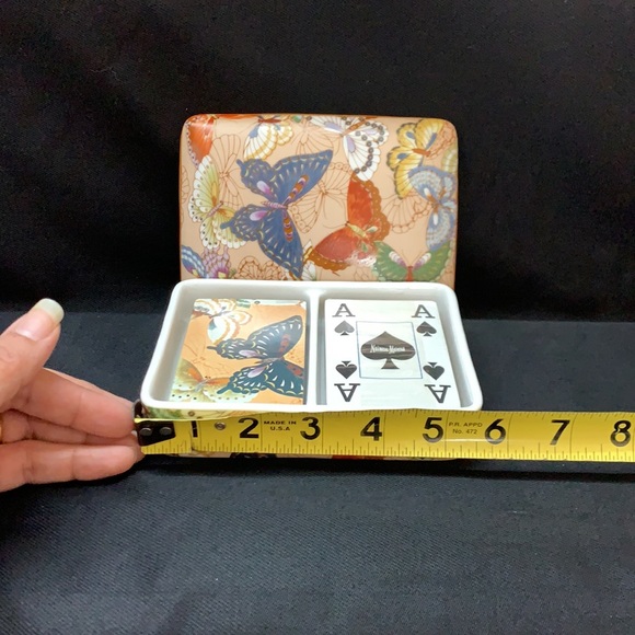 Neiman Marcus porcelain butterfly card case &cards - Picture 16 of 16
